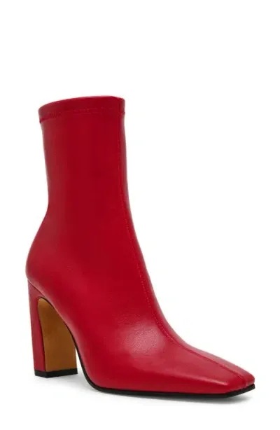 Steve Madden Vinka Bootie In Dark Red