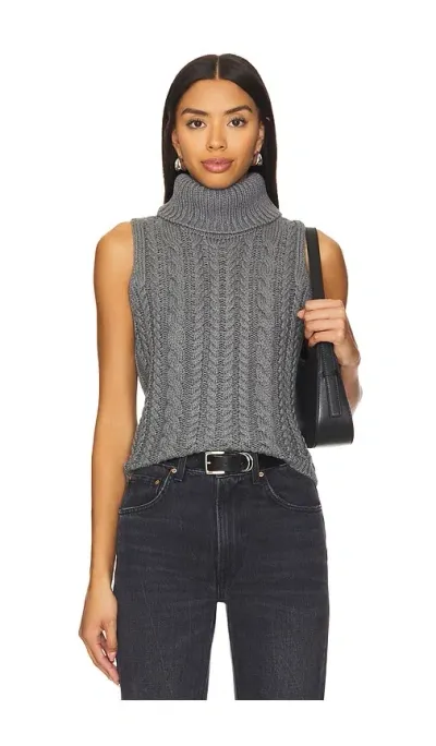 Stitches & Stripes Lotte Turtleneck Trank In Graphite