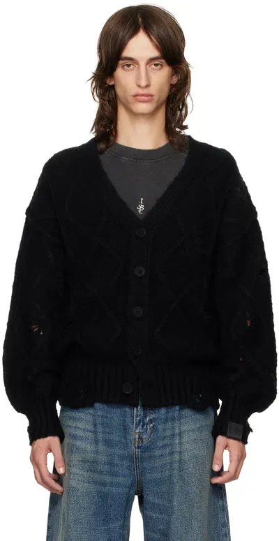 Stolen Girlfriends Club Black Distressed Altered State Cardigan