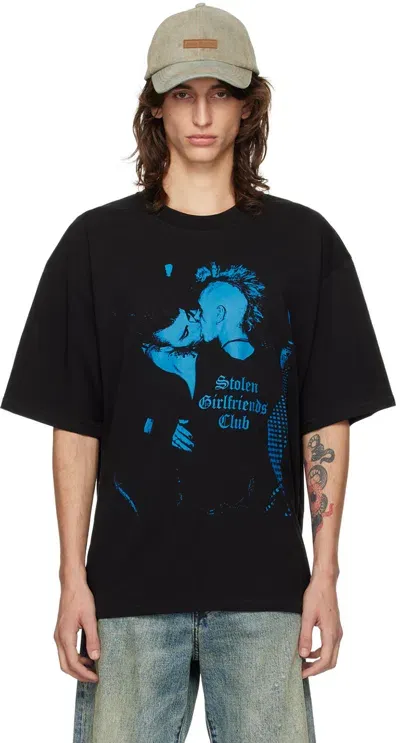 Stolen Girlfriends Club Black Maybe We Could Last Forever T-shirt In Jet Black