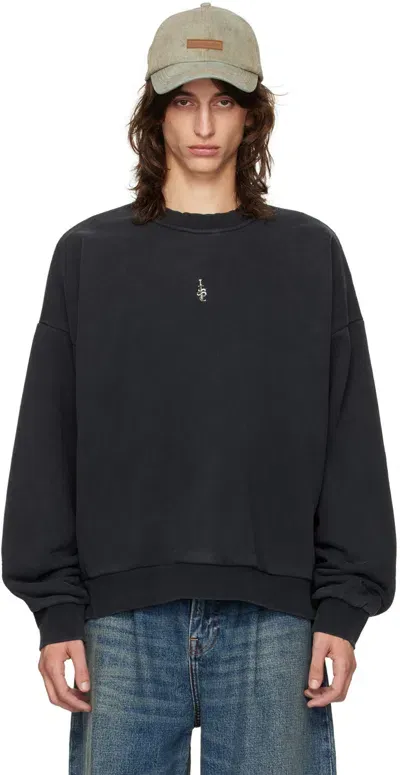 Stolen Girlfriends Club Black Snake Dagger Sweatshirt In Washed Black