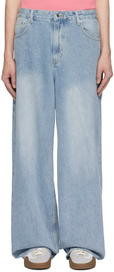 Stolen Girlfriends Club Blue Dust & Grit Jeans In Washed Blue