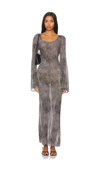 Stone Cold Fox X Revolve Sharpe Gown In Snake Print