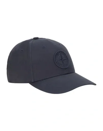 Stone Island Baseball Cap In Blue