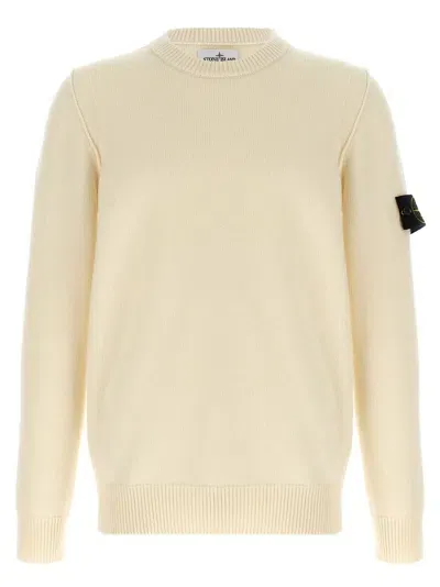 Stone Island Logo Patch Sweater Sweater, Cardigans In Beige