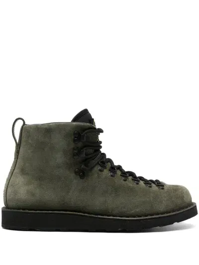 Stone Island Compass-patch Boots In Green