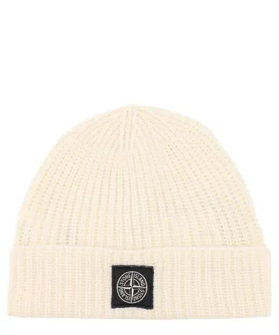 Stone Island Hat In White