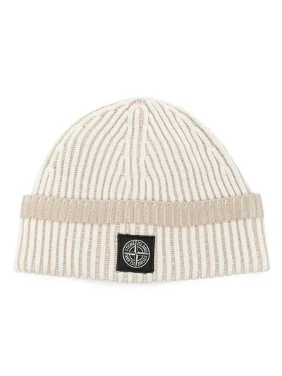 Stone Island Hats In Beige