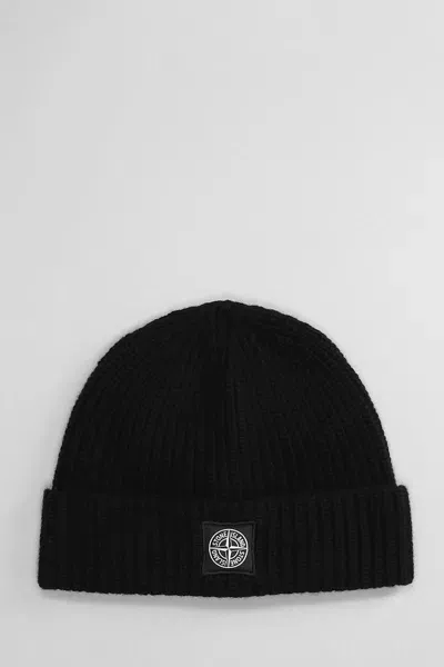 Stone Island Hats In Black