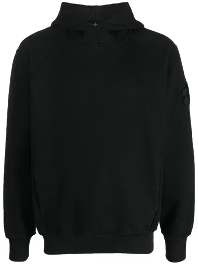 Stone Island Shadow Project Classic Cotton Hoodie In Black