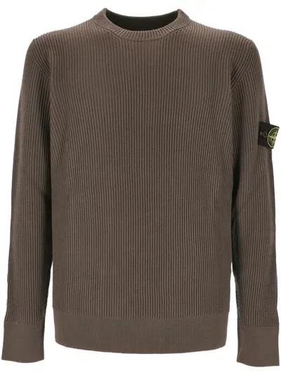 Stone Island Sweaters In Brown