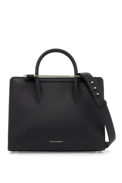 Strathberry Midi Tote Bag In Black