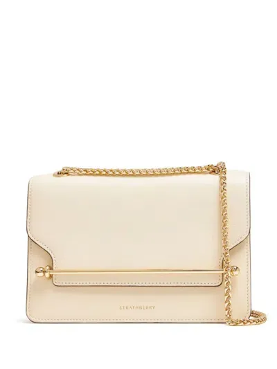 Strathberry Mini East/west Shoulder Bag In Neutrals