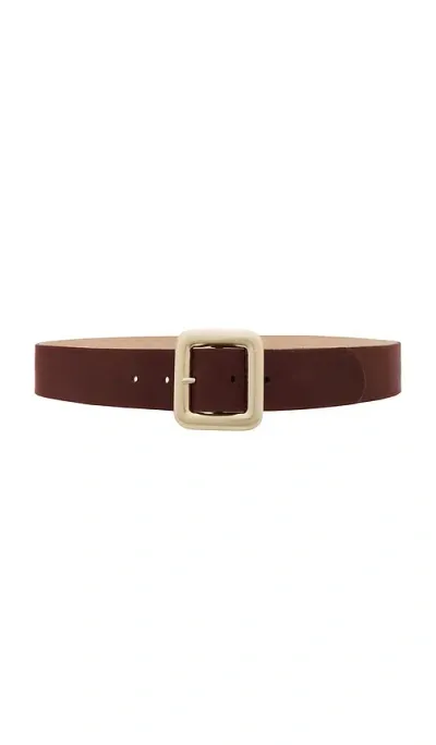 Streets Ahead Light Gold Contour Finish Belt In 干邑白兰地色