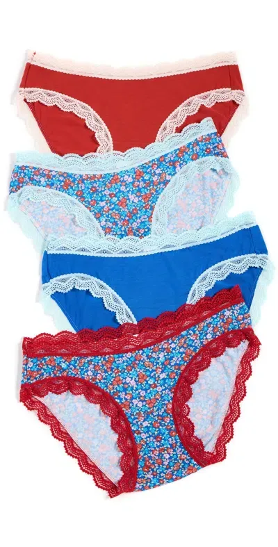 Stripe & Stare The Floral Meadow Knickers 4 Pack Multi