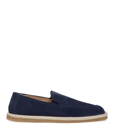 Stuart Weitzman , Harbor Venetian Espadrille, Last Chance, Navy, Suede In Blue