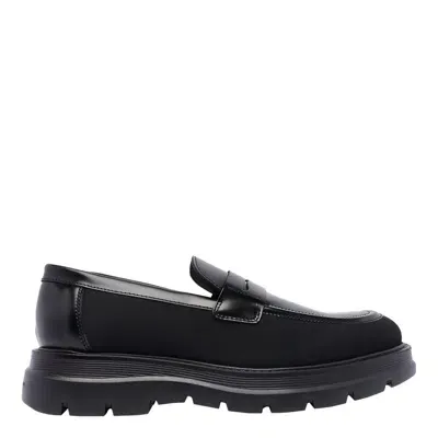 Stuart Weitzman Penny Loafers In Black