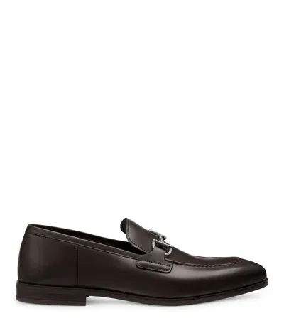 Stuart Weitzman , Simon Twistbit Loafer, Loafers, Dark Brown, Calf In Black