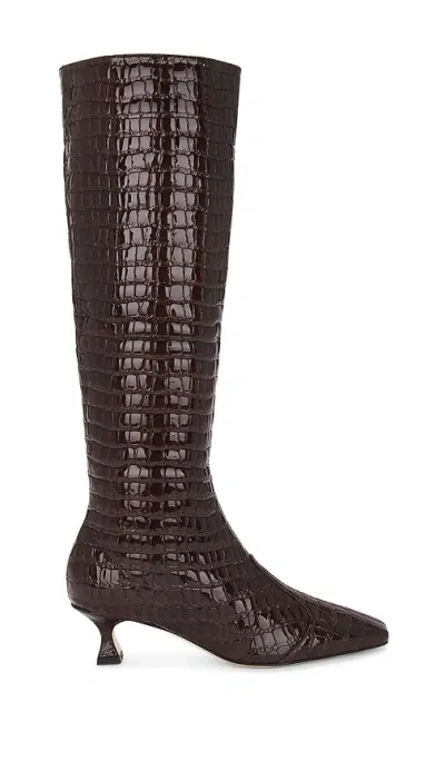 Studio Amelia Maverick Calf Boot In Burgundy