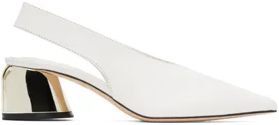 Studio Amelia White Toro 50 Heels In Wht