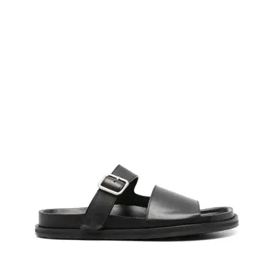 Studio Nicholson Leather Sandals In Black