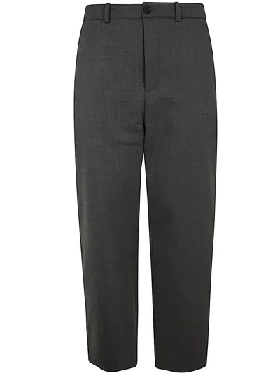 Studio Nicholson Single Pleat Tapered Pant In Grey