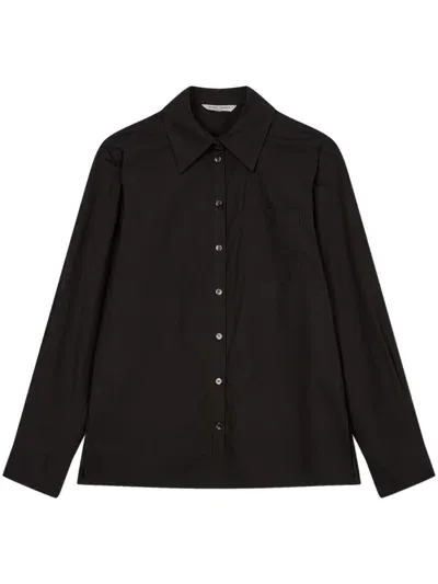 Studio Tomboy Basic Cotton Shirt In Black