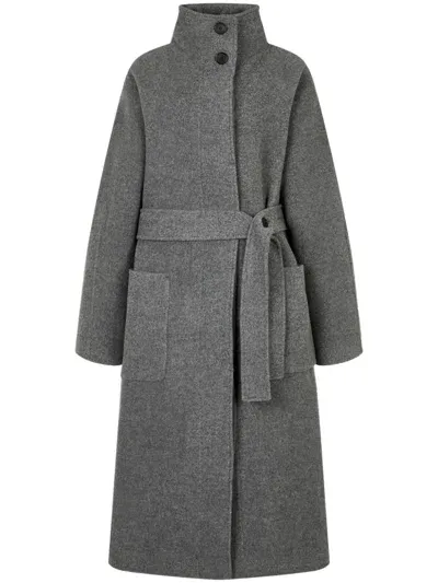 Studio Tomboy Button-down Coat In Grey