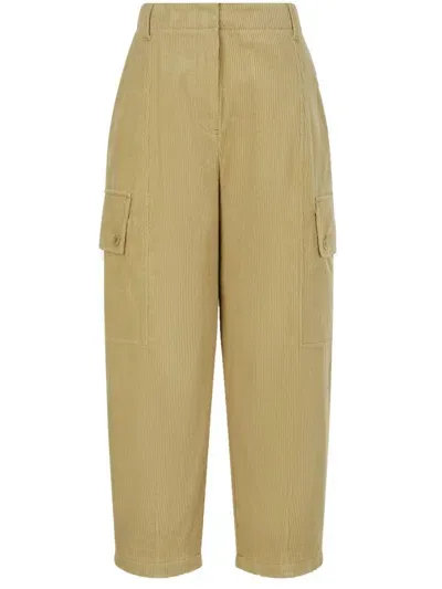 Studio Tomboy Corduroy Cargo Pants In Neutrals