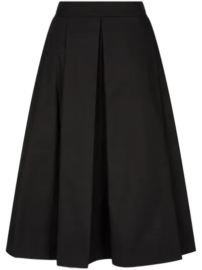 Studio Tomboy Cotton A-line Skirt In Black