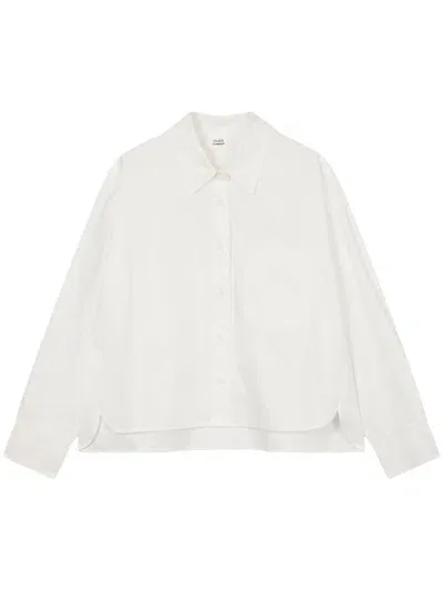 Studio Tomboy Cropped Shirt In White