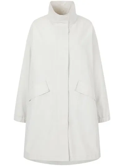 Studio Tomboy High-neck Parka Coat In White