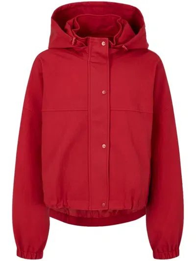 Studio Tomboy Hooded Jacket In Red