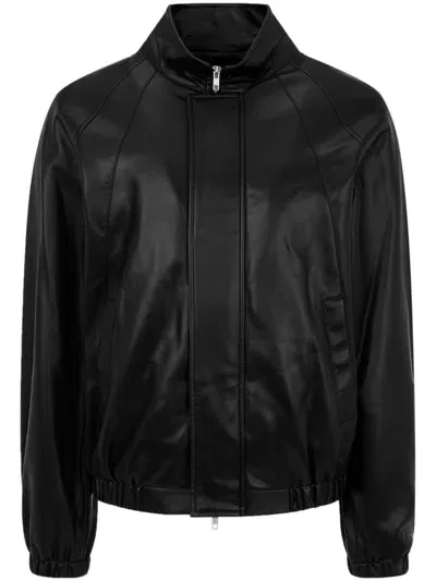 Studio Tomboy Panelled Bomber Jacket In Black