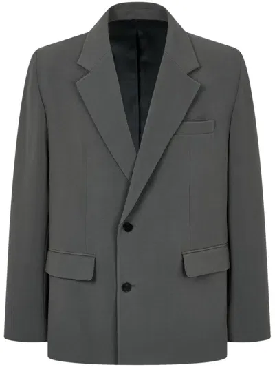 Studio Tomboy Single-breasted Blazer In Grey