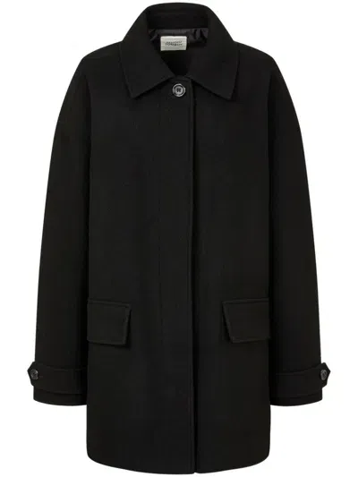 Studio Tomboy Wool Coat In Black