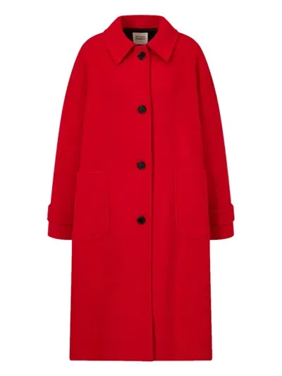 Studio Tomboy Wool Coat In Red