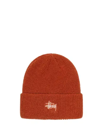 Stussy Basic Cuff Beanie In Red