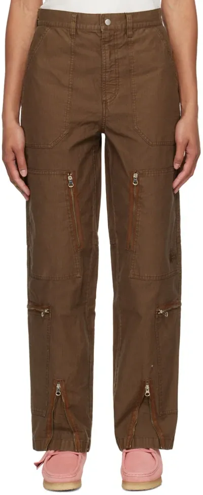 Stussy Brown Flight Trousers