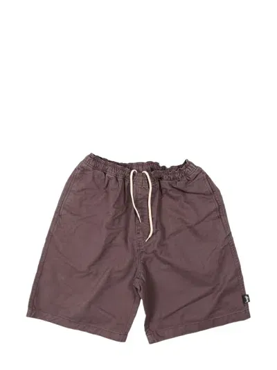 Stussy Brushed Cotton Swim Shorts In Braun