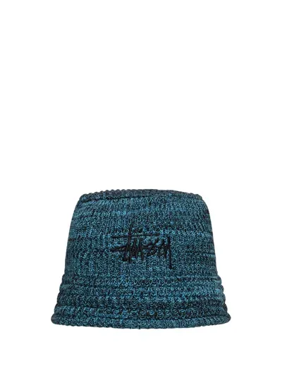 Stussy Bucket Multi Knit In Blue