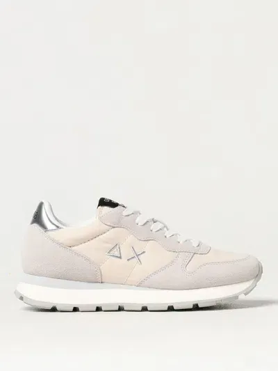 Sun 68 Kelly Suede Sneakers In Weiss