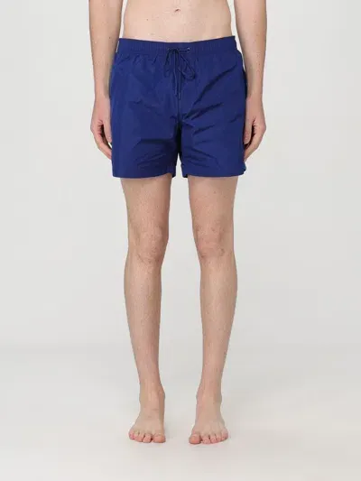 Sundek Stretch Waist Crinkled Nylon Swim Shorts In Marine