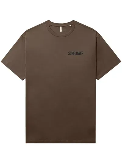 Sunflower Logo T-shirt In Brown