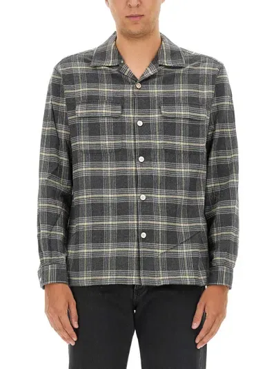 Sunflower Plaid Shirt In Grey