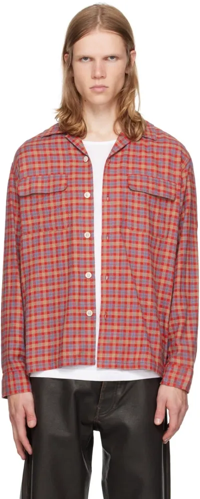 Sunflower Red Pocket Shirt In 500 Red Check