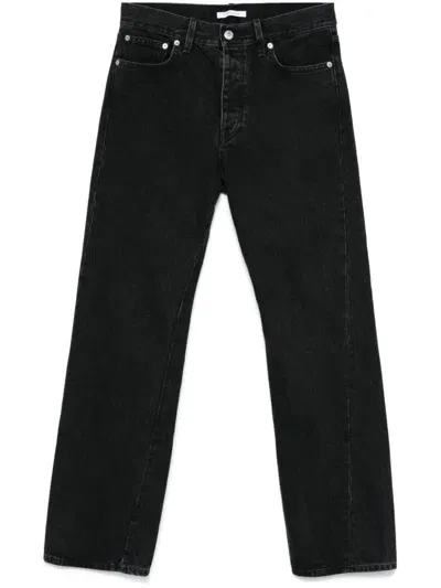 Sunflower Straight Twist Jeans In Black