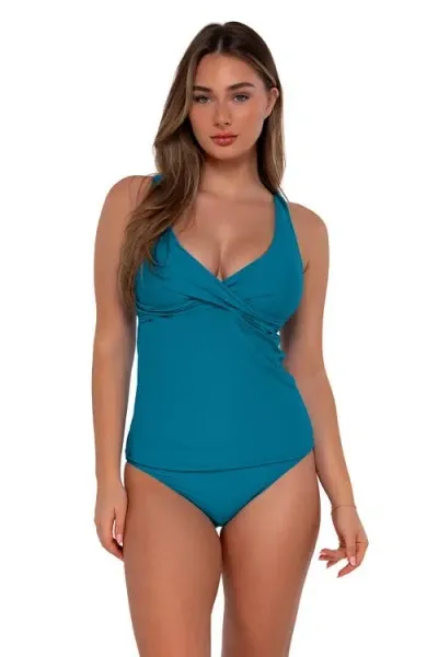 Sunsets Elsie Tankini-dd Cup In Avalon Teal