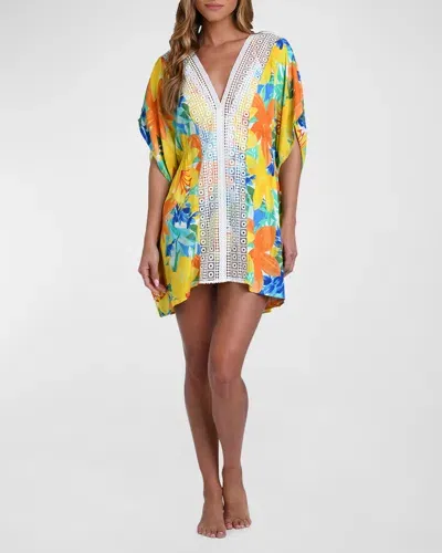 Sunshine 79 Summertime Vibes Caftan Coverup In Multi