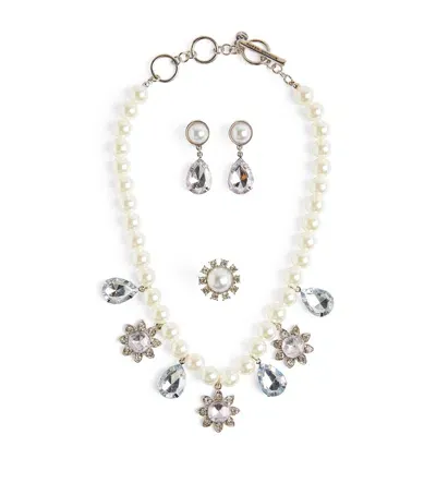 Super Smalls Kids' House Party Pearl Mega Jewellery Set In White